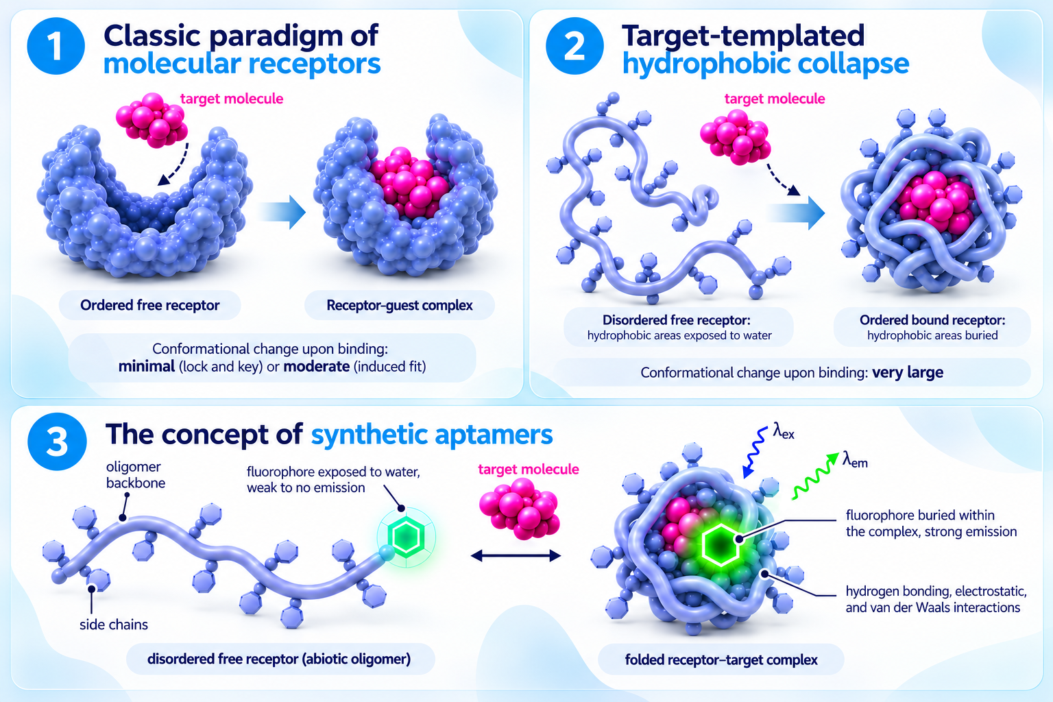 Synthetic aptamer mechanism diagram